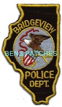 ILLINOIS,BRIDGEVIEW POLICE 1 STATE SHAPED_wm